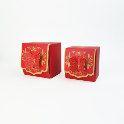 蝴(hu)蝶鎖扣(kòu)喜糖盒(he)